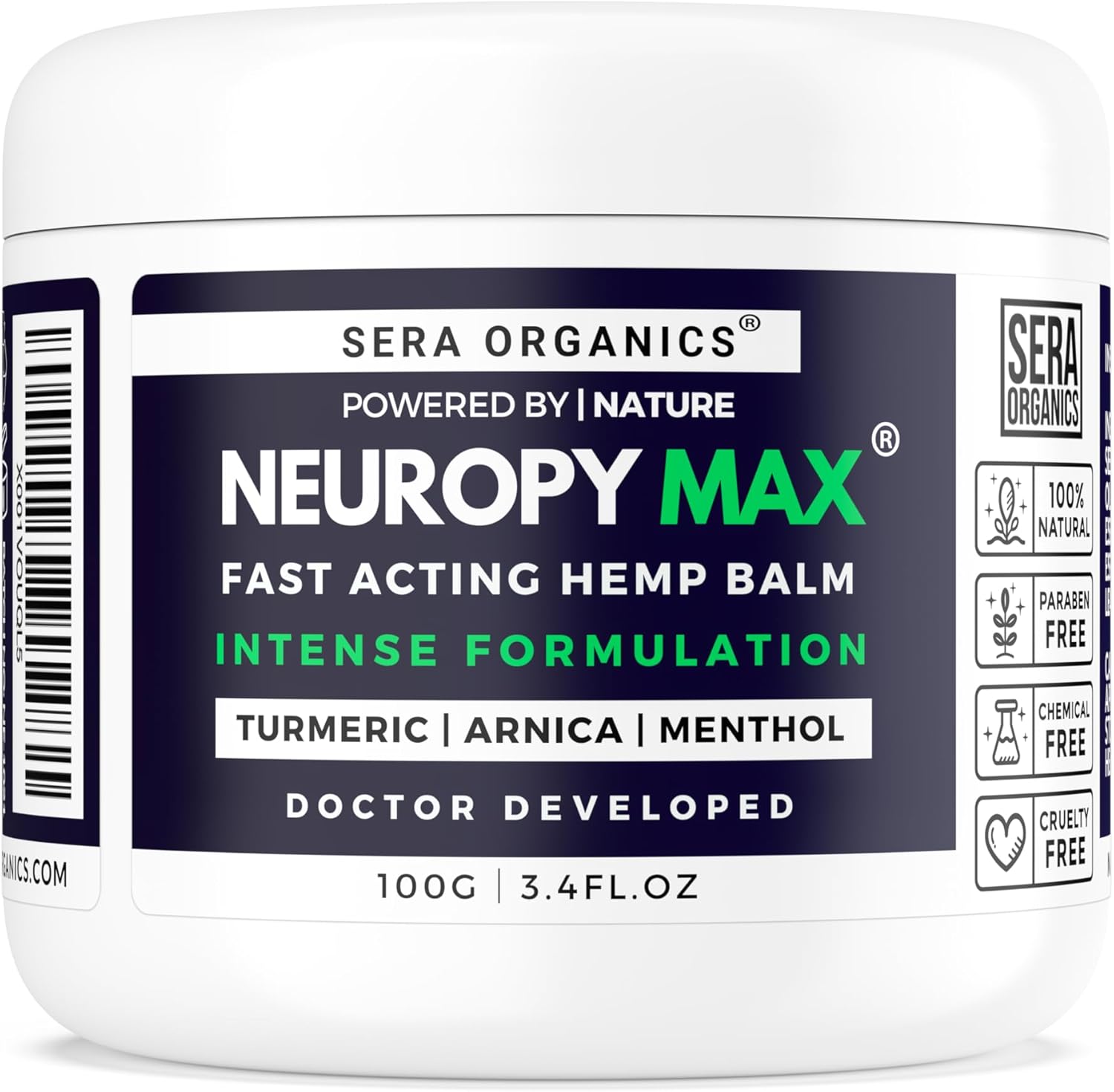 Neuropy Max by Sera Organics (100g) Maximum Strength Neuropathy Cream
