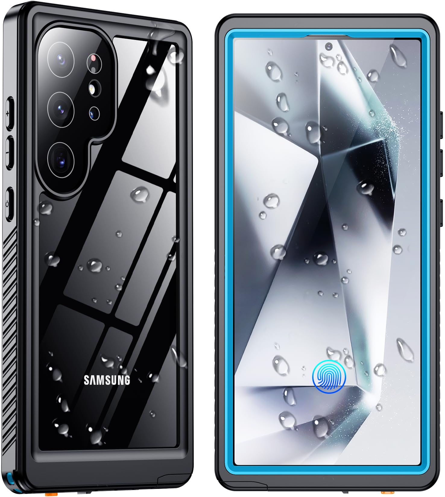 SPIDERCASE Designed for Samsung Galaxy S26 Ultra Case Waterproof,Built-in Screen & Camera Lens Protector[IP68 Underwater] [Military Grade Shockproof] Full Body Protection Phone Case,Black/Clear — view 10
