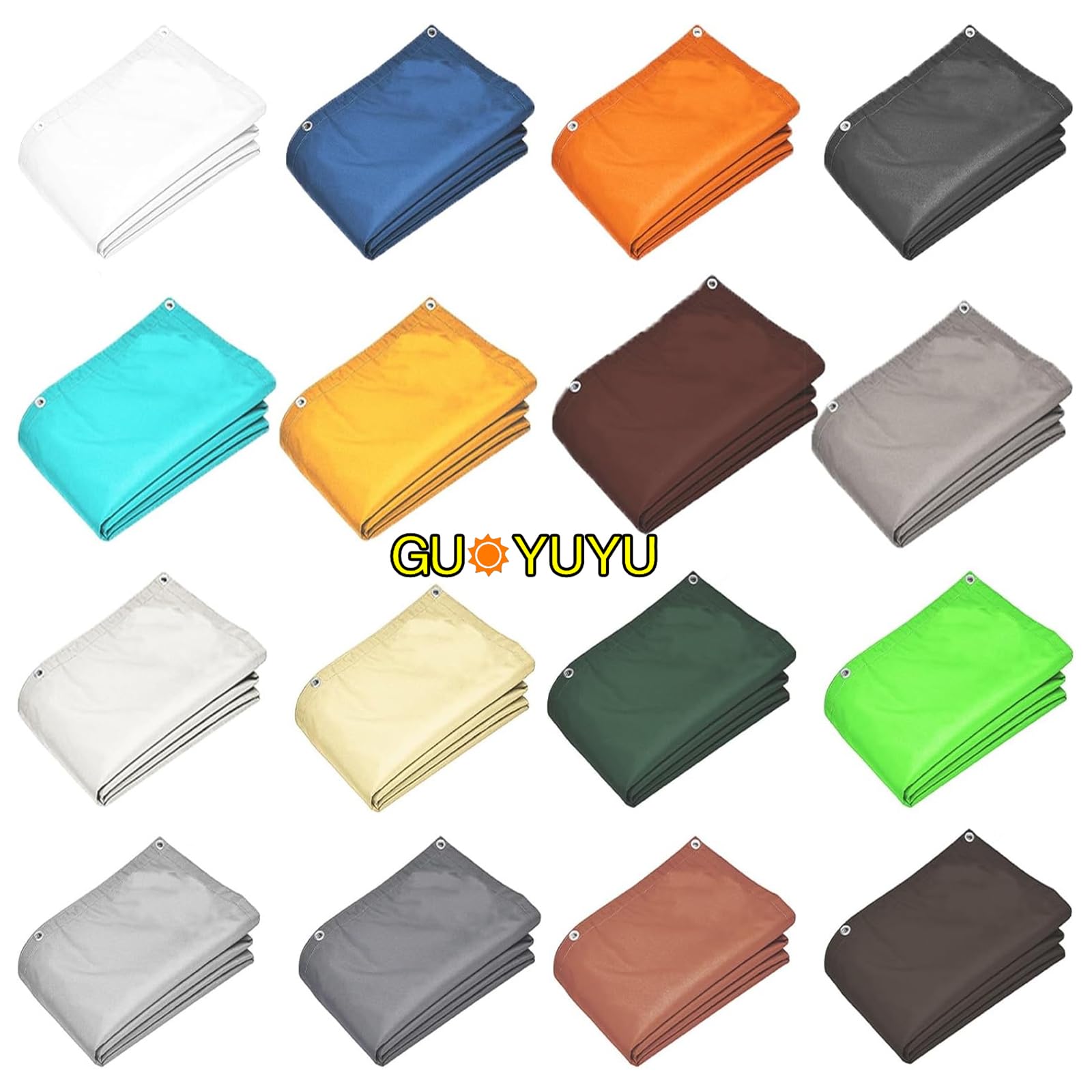 LYGSWDB 280x400 cm Tessuto Parasole Protezione UV Resistente al Calore Resistente agli Strappi Idrorepellente Include Corde di Fissaggio Perfetto per Il Campeggio all'aperto e l'uso in