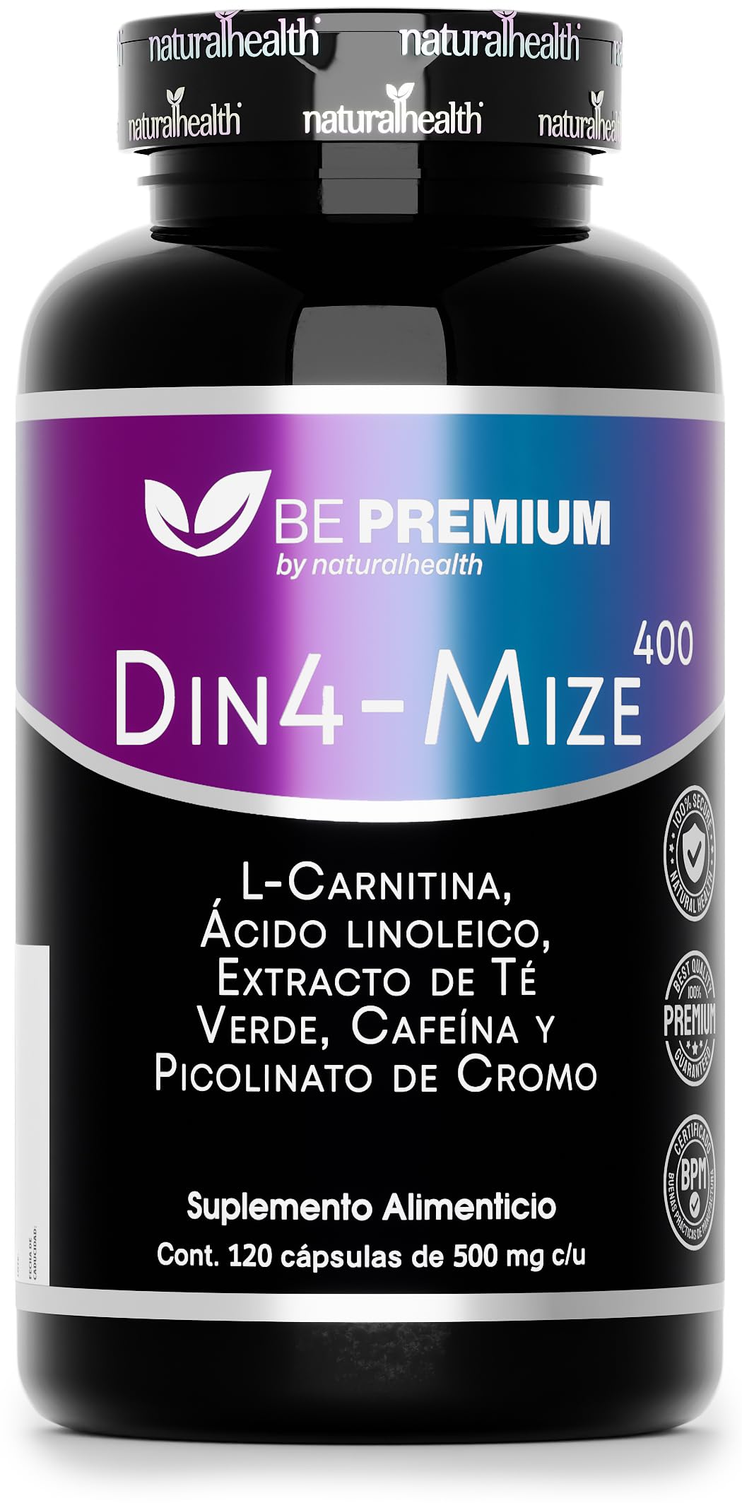 caducidad l carnitina Natural Health DINA-MIZE 400 Pre Entreno en Cápsulas con L-Carnitina, CLA, Cafeína, Té Verde y Picolinato de Cromo, 120 Cápsulas, 140 mg de Cafeína Copper Peptide GHK-CU Face Pack Size:6 Pack white