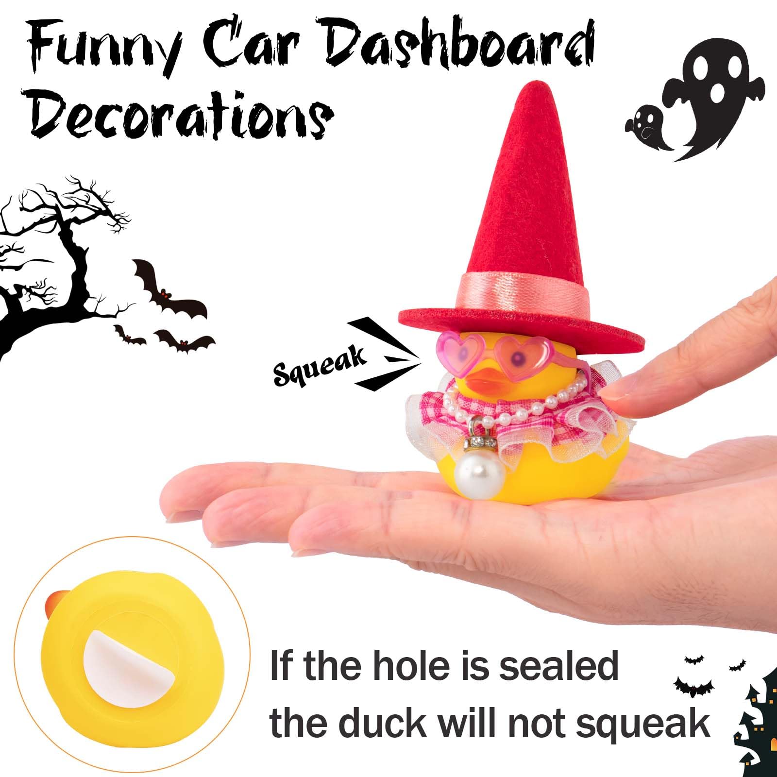 Wonuu Halloween Car Dashboard Rubber Ducks, Decorations Duck For Office - View #7