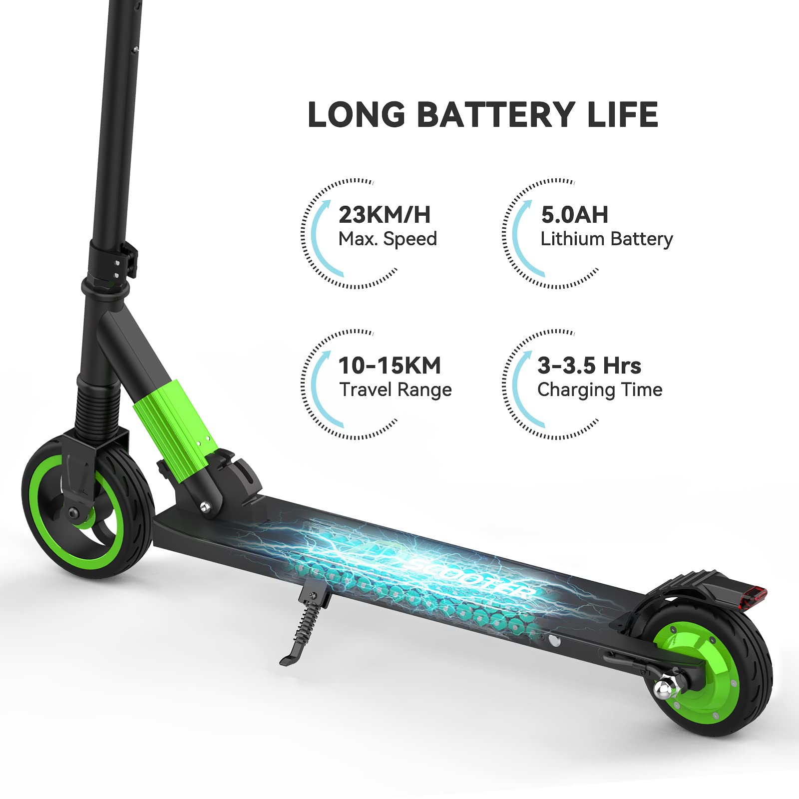 MegaWheels Trottinettes Électrique Pliable Scooter Électrique Ultra