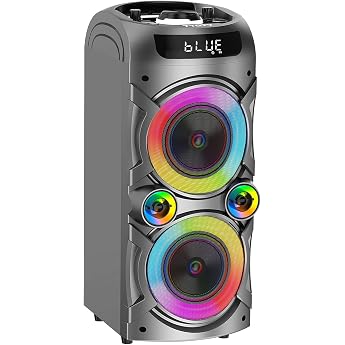 Portable Bluetooth Speaker 100W TWS High Power Wireless Speaker Strong Stereo Pairing Deep Bass Large Party Speaker with Subw