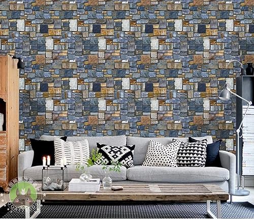 Miniatura 6 de Papel tapiz autoadhesivo de 393 pulgadas de largo x 17.71 pulgadas de ancho, papel adhesivo autoadhesivo para paredes y estantes, papel tapiz de