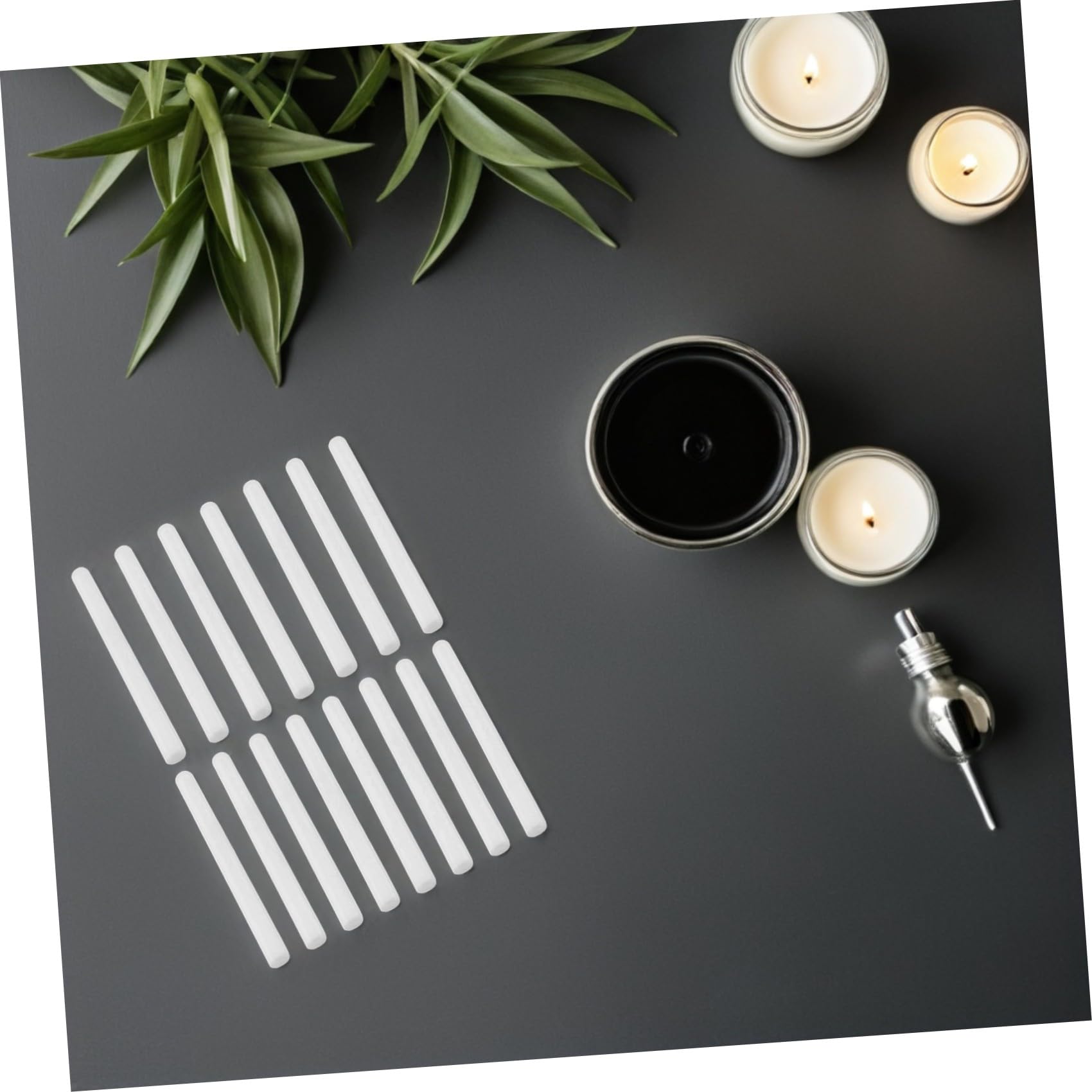 Veemoon Bastoncini Diffusori di Aromi in Cotone Bianco Ricarica per Diffusore Ambiente Assorbimento Rapido e Diffusione Profumo 15 Pezzi per Cucina e Ufficio
