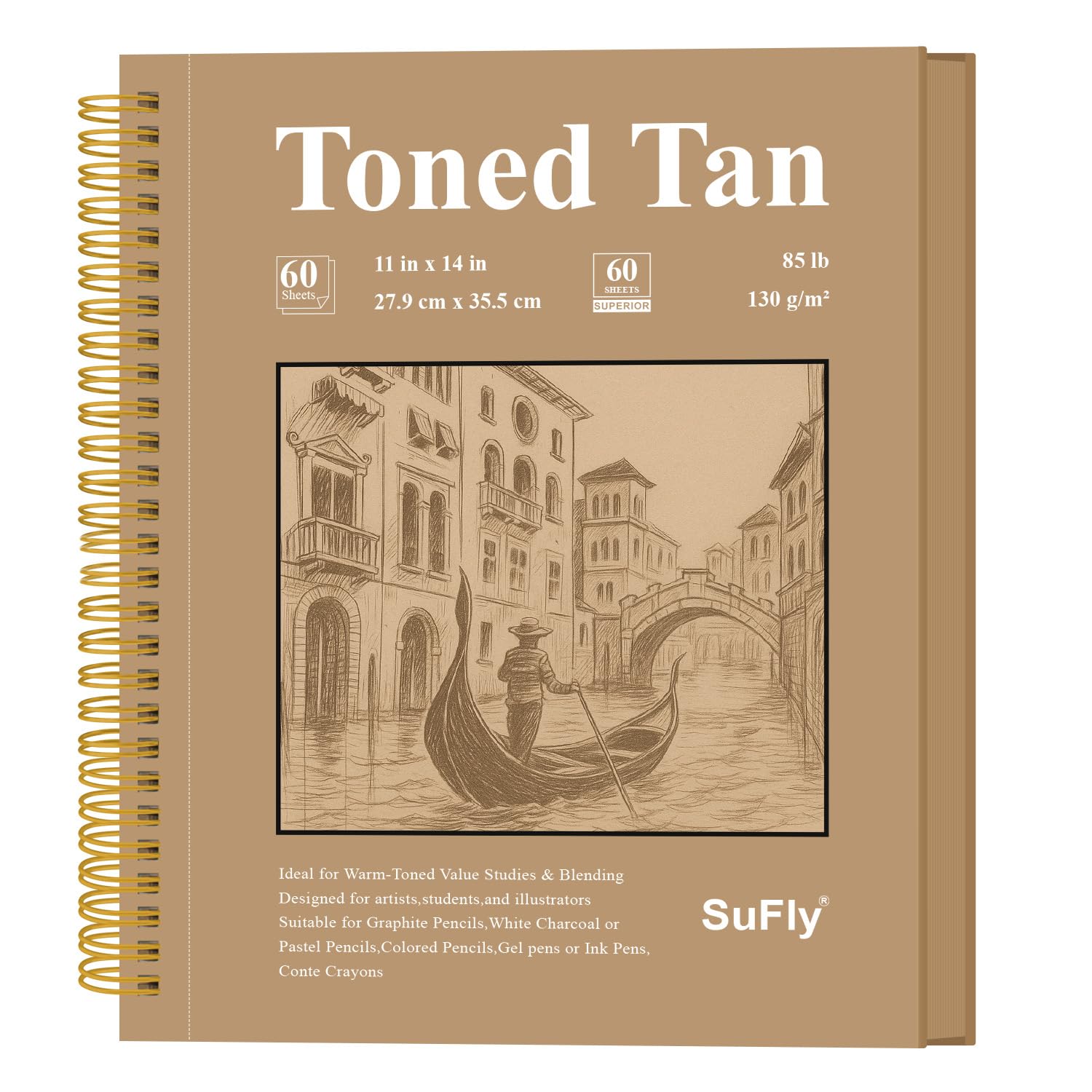SuFly Sketchbook - 100 Sheets for Artists -9