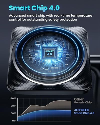 Miniatura 4 de Soporte de carga plegable 3 en 1 para MagSafe estación de carga inalámbrica JoyGeek para iPhone 15141312 Pro Max Plus Mini, base magnética Mag-Safe