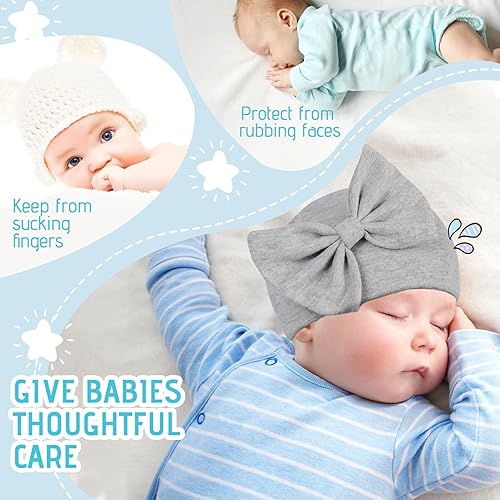 Miniatura 3 de Zando Gorros de bebé recién nacido, gorro suave lindo para bebés de 0 a 6 meses