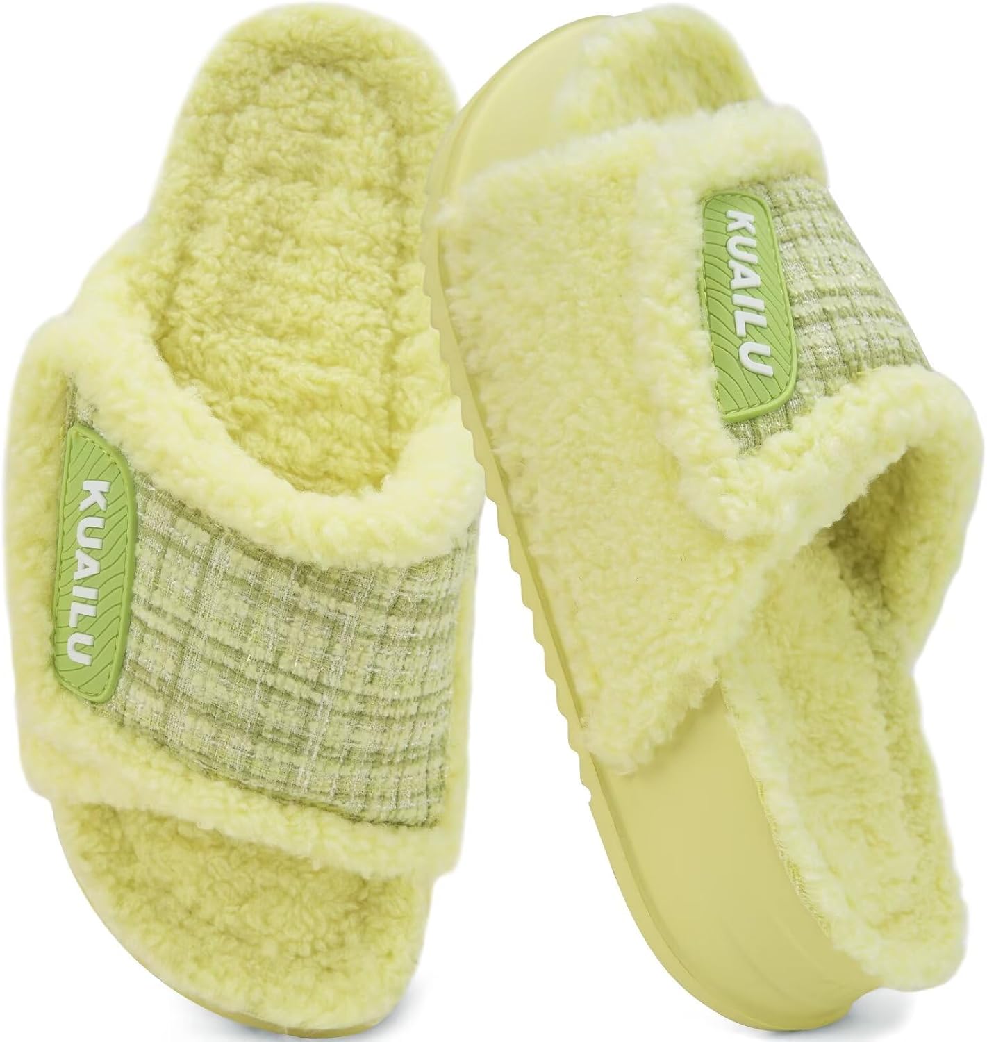 KuaiLu Cushion Slippers For Women with Orthotic Arch Support