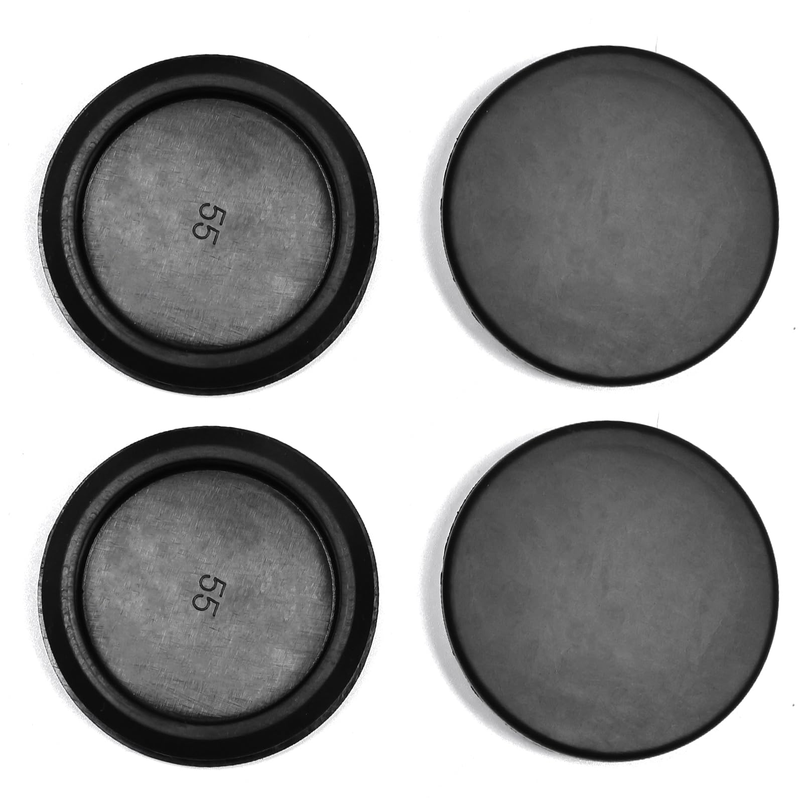 4 Pcs 55 mm Silicone Rubber Plugs for 55 mm (2-3/16") Round Holes