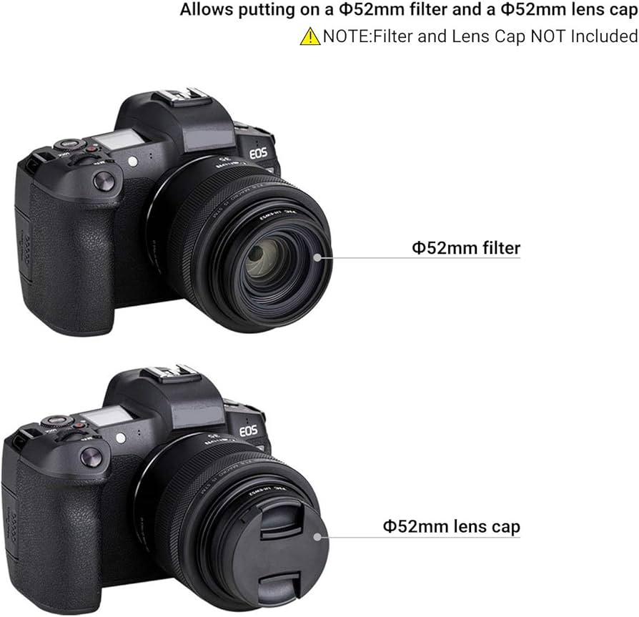 Canon RF 35mm F1.8 MACRO IS STM フード付 RF35mm F1.8 MACRO IS STM のフードについて｜田所