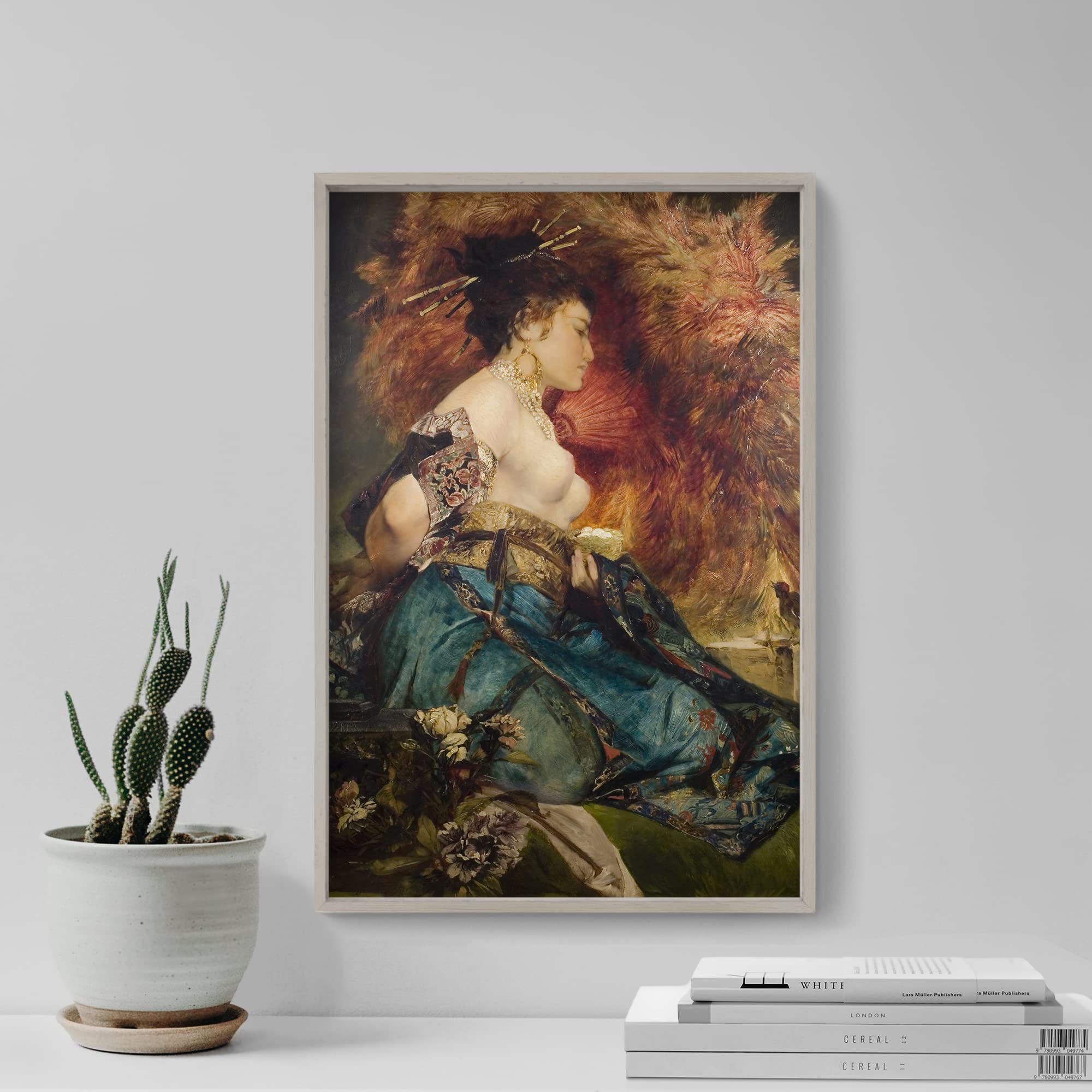 Amazon.com: Hans Makart - The Japanese Lady (1875) - Art Print