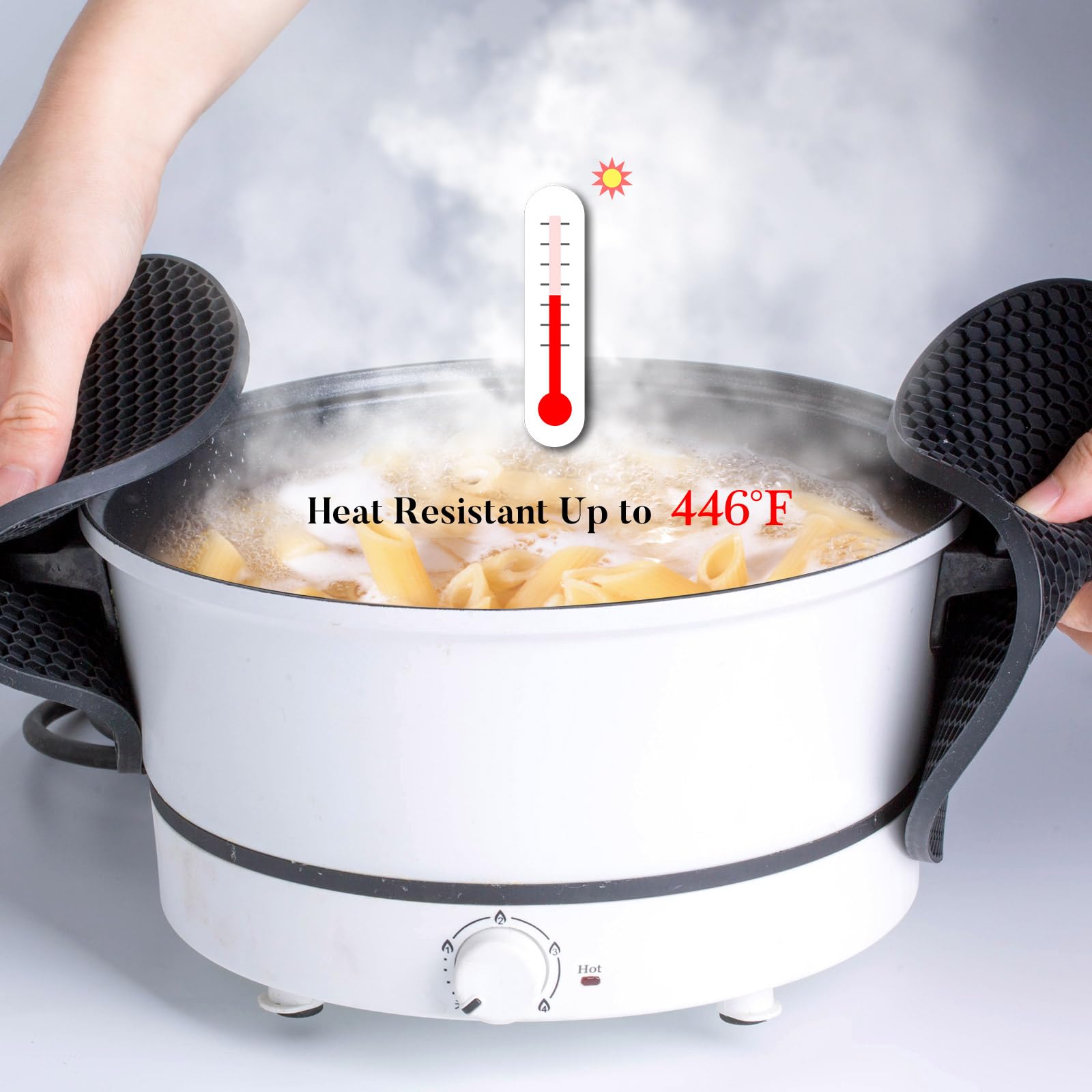 3 Sottopentola In Silicone 16x16 Cm | Antiscivolo | Resistente Al Calore | Per Cucina