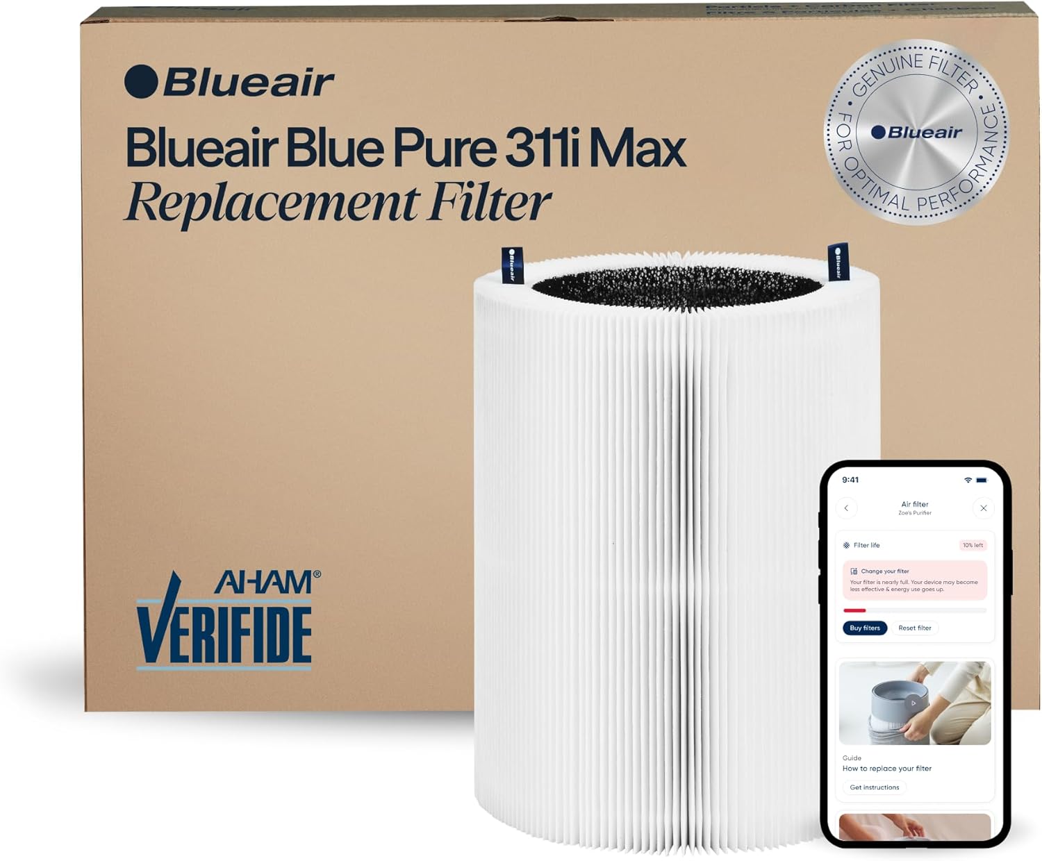 BLUEAIR Genuine Filter for Blue Pure 311i Max Air Purifier