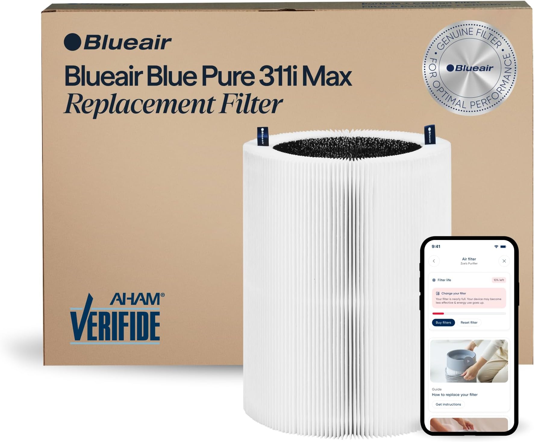 Genuine Filter for Blue Pure 311i Max Air Purifier
