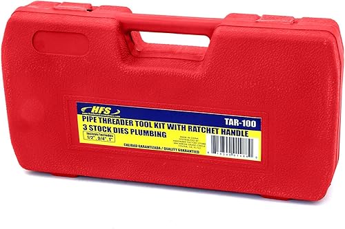 Miniatura 2 de HFS (R) - Roscadora de tubería con trinquete de mango - 12, 34, 1 pulgadas