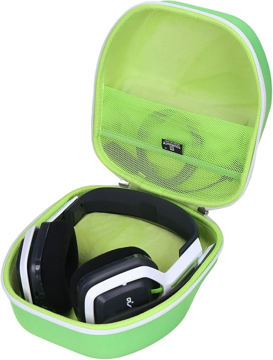 Hard Travel Case for Gaming A20 Wireless Headset Gen 2, Protective Carrying Storage Box（CASE ONLY） (Green & White)