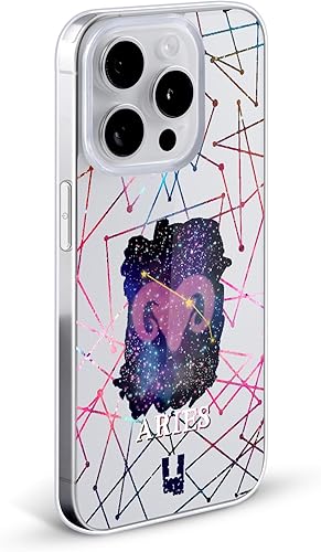 Miniatura 2 de Head Case Designs Aries Zodiac Constellation - Funda de gel suave compatible con Apple iPhone 13 Pro Max