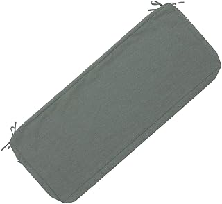 Funda de Cojín para Banco, Tela de Lino 5cm Grosor Funda de Repuesto para Asiento Desmontable Lavable Cubierta Cojines para Banco para Exterior/Interior/Zapatero/Jardin/Comedor(2,140x40x5cm)