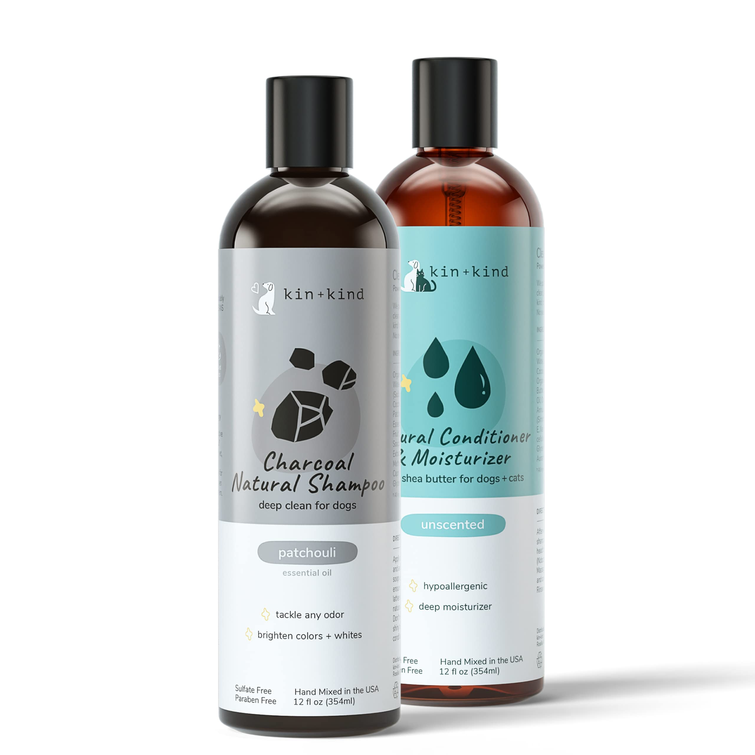 Buy kin+kind Natural Pet Shampoo + Conditioner for Itchy Dogs and Cats Dog Shampoo for Itchy