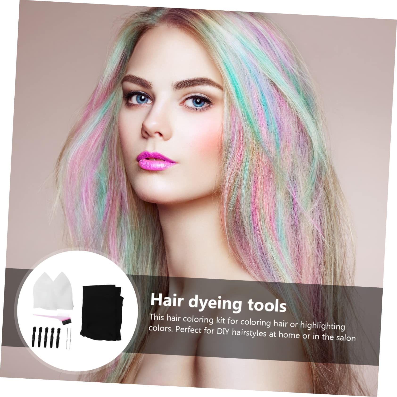 CALLARON 11pezzi Kit per Tintura Capelli in Silicone Spazzola Clip e Ganci Riutilizzabili per Mèches e Colorazione Fai da Te