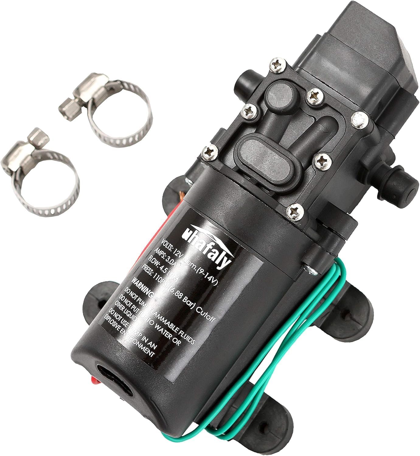 La Farah 12V DC Fresh Water Pump,60Watt Diaphragm Pump - Foto 8