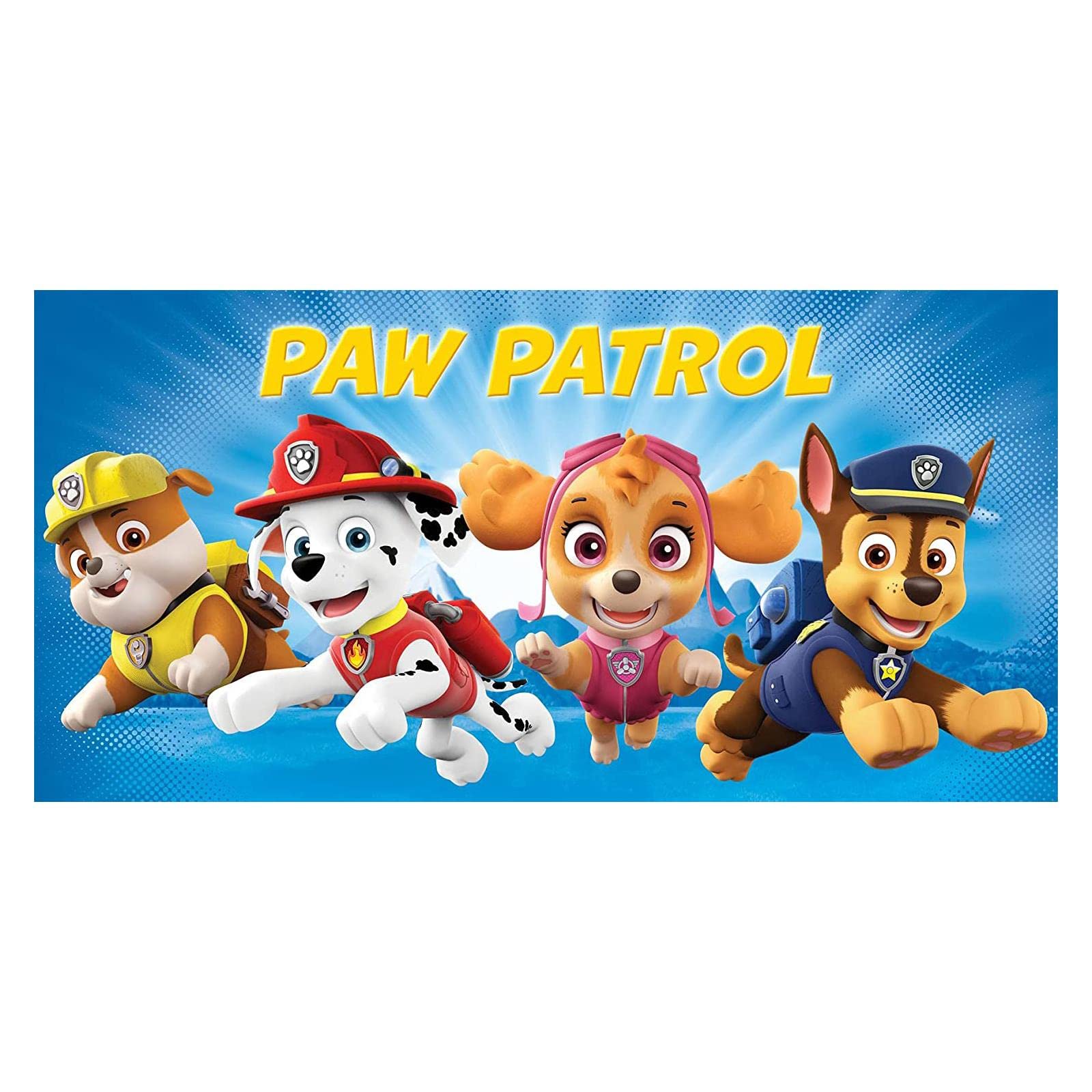 Poncho da bagno con cappuccio 'Paw Patrol' - BLU - Kiabi - 10.00