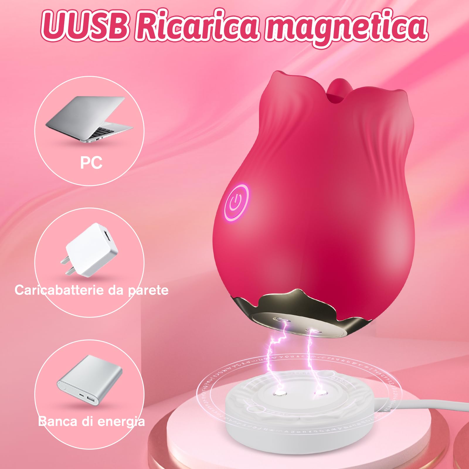 Sex Toys Vibratoreper Punto G Squirting Donna - Vibratoreper Donna a 9 Modalità di Vibrazione&Leccare la Lingua,Vibratoreper Donna Realistico per Donna Stimolatore Capezzolo&Punto G Sex To Vibratori