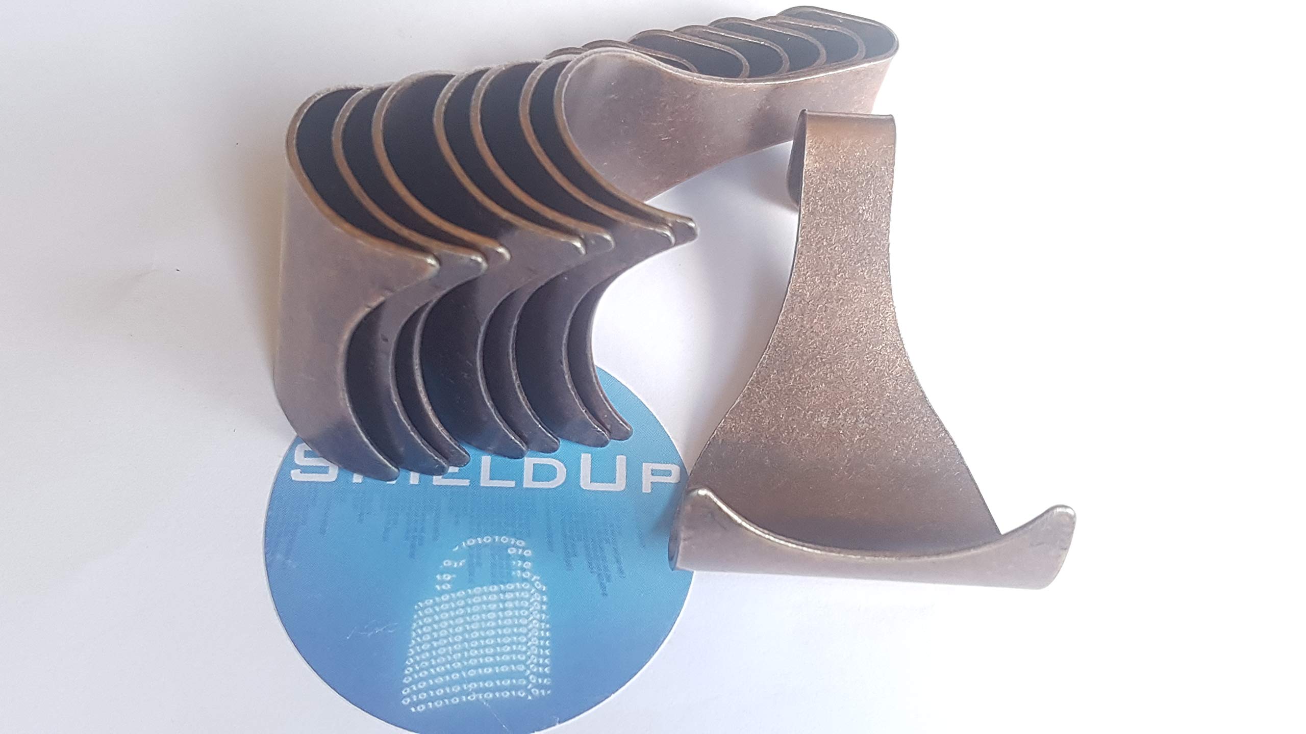 Shieldup Bronze D Mirror & Picture Rail Moulding Hooks X 8