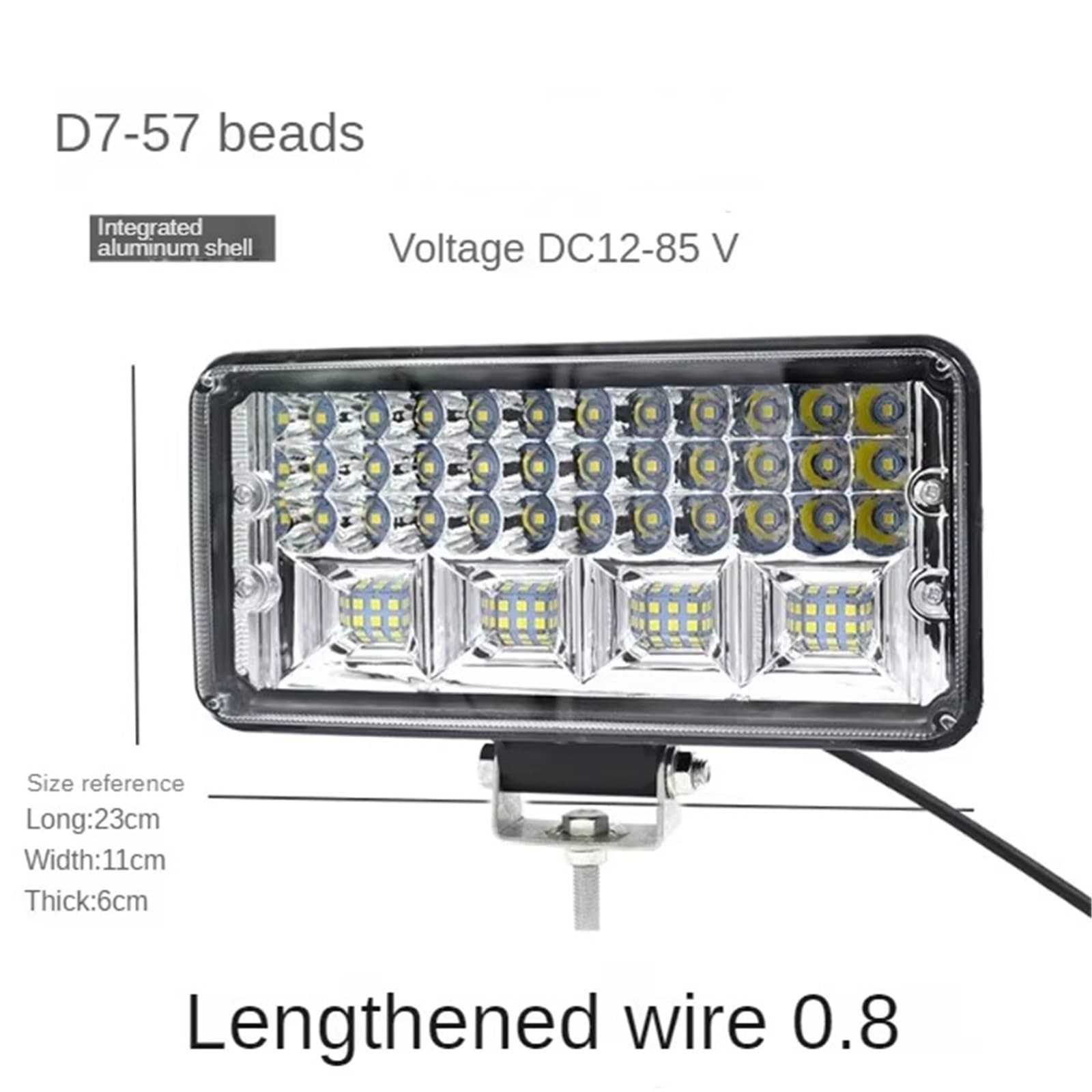 Fari Moto Per Jeep Offroad Driving Truck Trattore Barca 4X4 SUV ATV Fari LED 12V 24V 7" 5'' 4" 3'' Pollici Auto LED Light Bar Luce Da Lavoro Fanale Proiezione Moto(7inch)