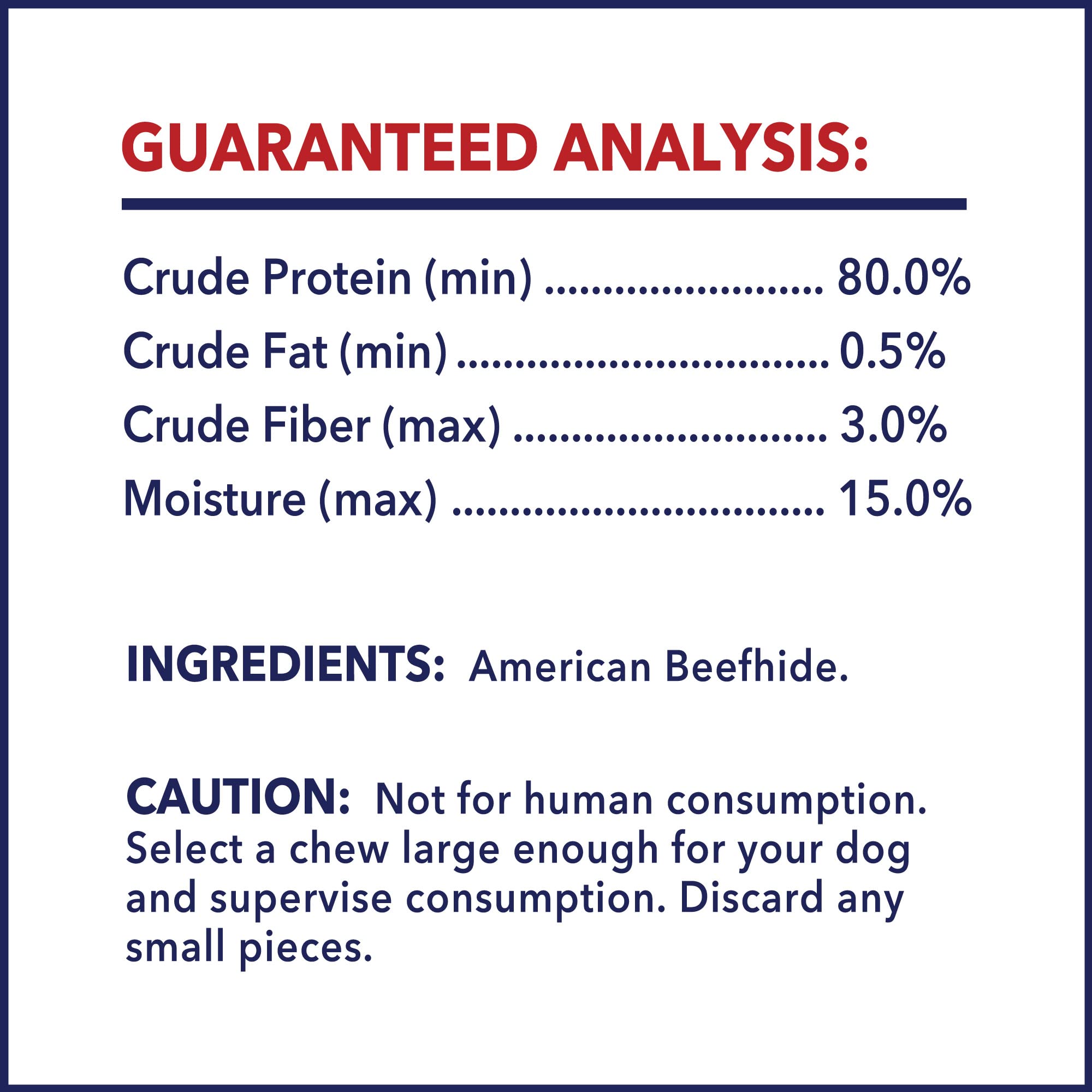 Huoxig Pet Factory 78206 - Huesos masticables para Perros (20,3-22,8 cm, Piel cruda, 6 Unidades)