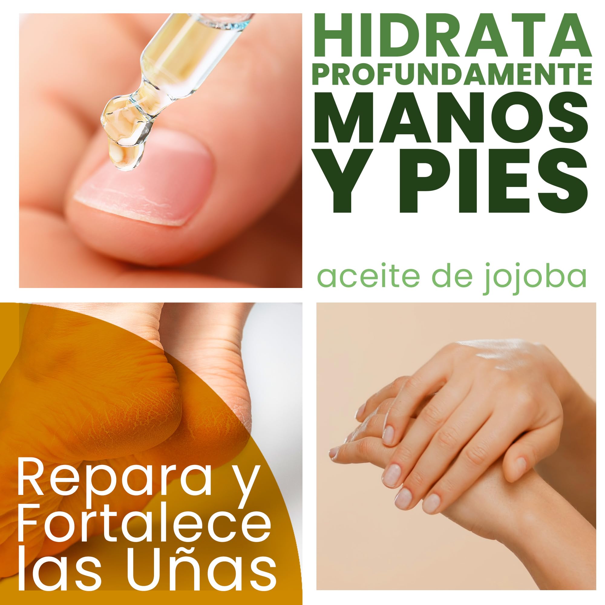 Aceite de Jojoba, BIO, Puro y Natural: Serum Facial, Hidratante Cabello y Barba, Desmaquillante, Limpiador Facial, Serum Pestañas, Aceite Cuticulas Uñas, Cuidado Piel Atópica - 1000 ml 1 L