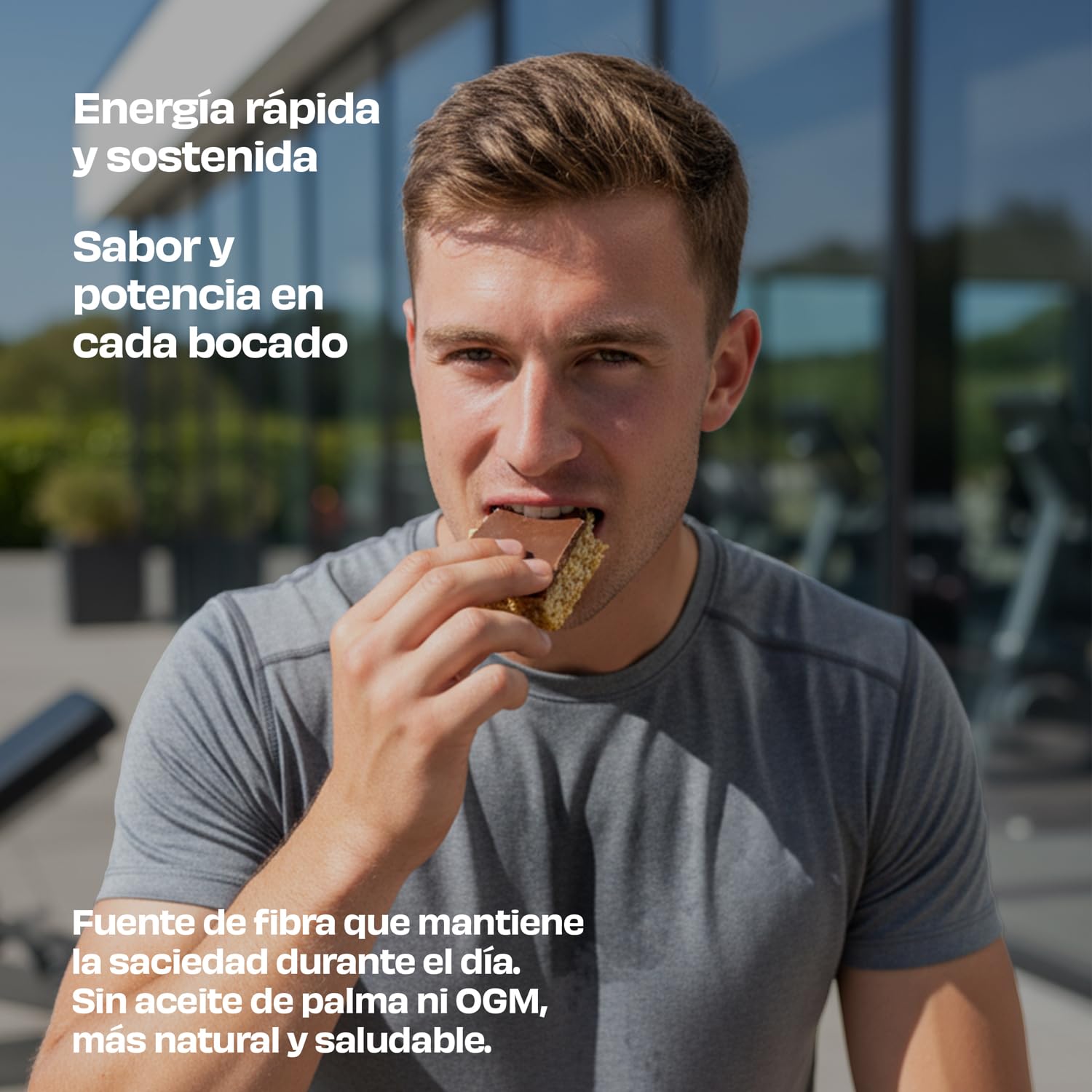 JustLoading Barritas Energéticas de Avena 45% Sabor Capuchino & Chocolate – Fuente de Fibra y Energía – Sin Aceite de Palma – Snack para Deportistas y Ciclistas – Pack 20 Unidades de 60 g