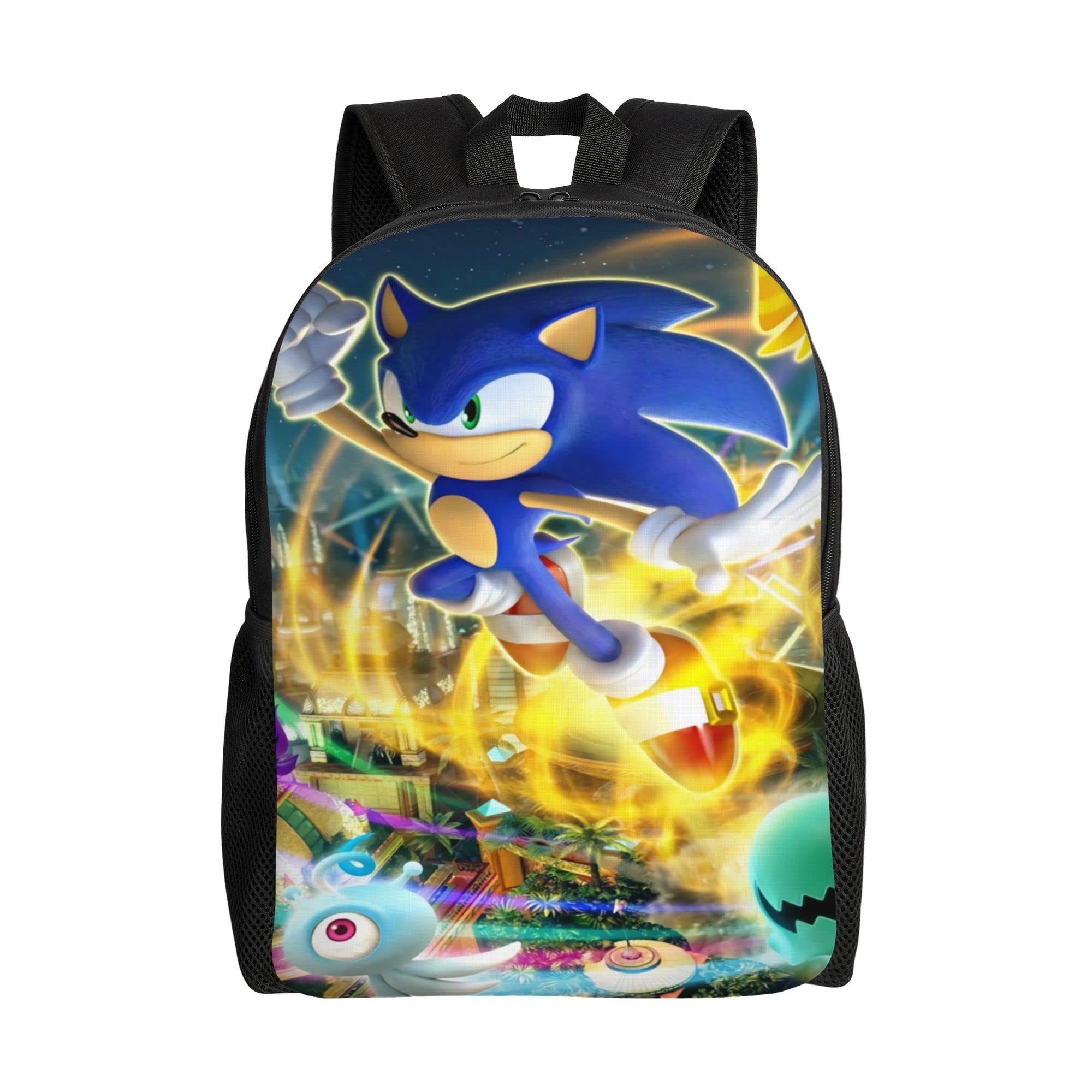 SOVOQUE Men's Backpack Durable Cartoon Travel Laptop Backpack For Business Water Resistant Work Bag Lightweight Rucksack Classical Outdoor Daypack Multifunctional Shoulder Bag With Side Pockets