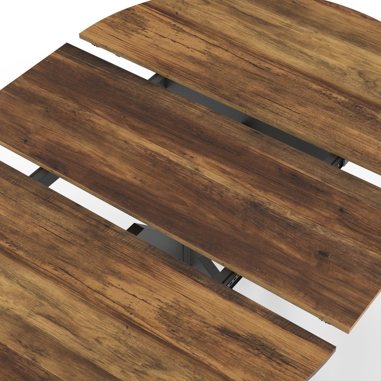 IDMarket - Table à Manger Extensible Ronde Alix 110-150 cm