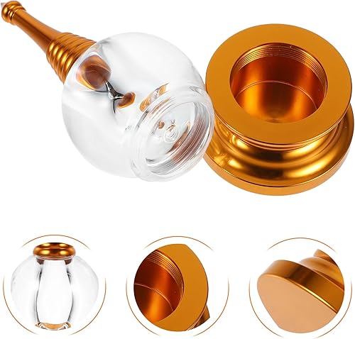 Miniatura 3 de Adornos de estupa, suministros de Buda, estatua de acrílico de estupa de cristal, torre budista Sarira Stupa, estatua zen, estatua de meditación,