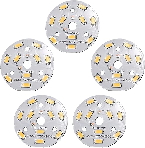 Vista 15 de Bettomshin 1 unids LED chip módulo 5730 COB circular 7 W 300 mA aluminio naturalmente blanco 4000 K alta potencia lámpara reflector 1.97 pulgadas