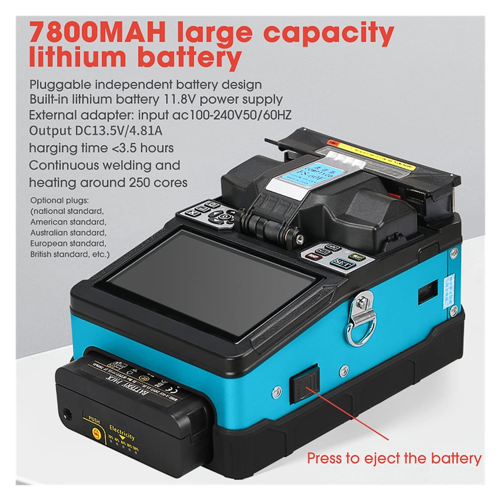 FS-60F 2019 Nouveau produit Comptyco FTTH Splicateur de fibre de fibre optique de la machine à souder de fibres optiques
