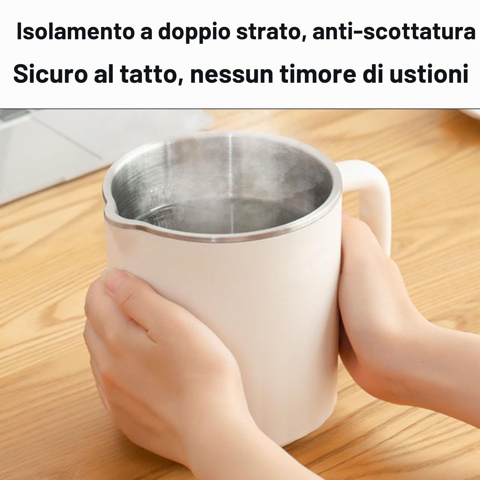 Bollitore Elettrico Portatile da Viaggio 600ml - Acciaio Inossidabile Alimentare, Pieghevole per Caffè e Tè, Bollitura Veloce in 5 Minuti