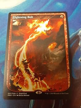 mtg 稲妻 アーティスト 拡張アート ボーダーレス 英語版 2枚セット フルアート)稲妻/Lightning Bolt《日本語》【2X2】