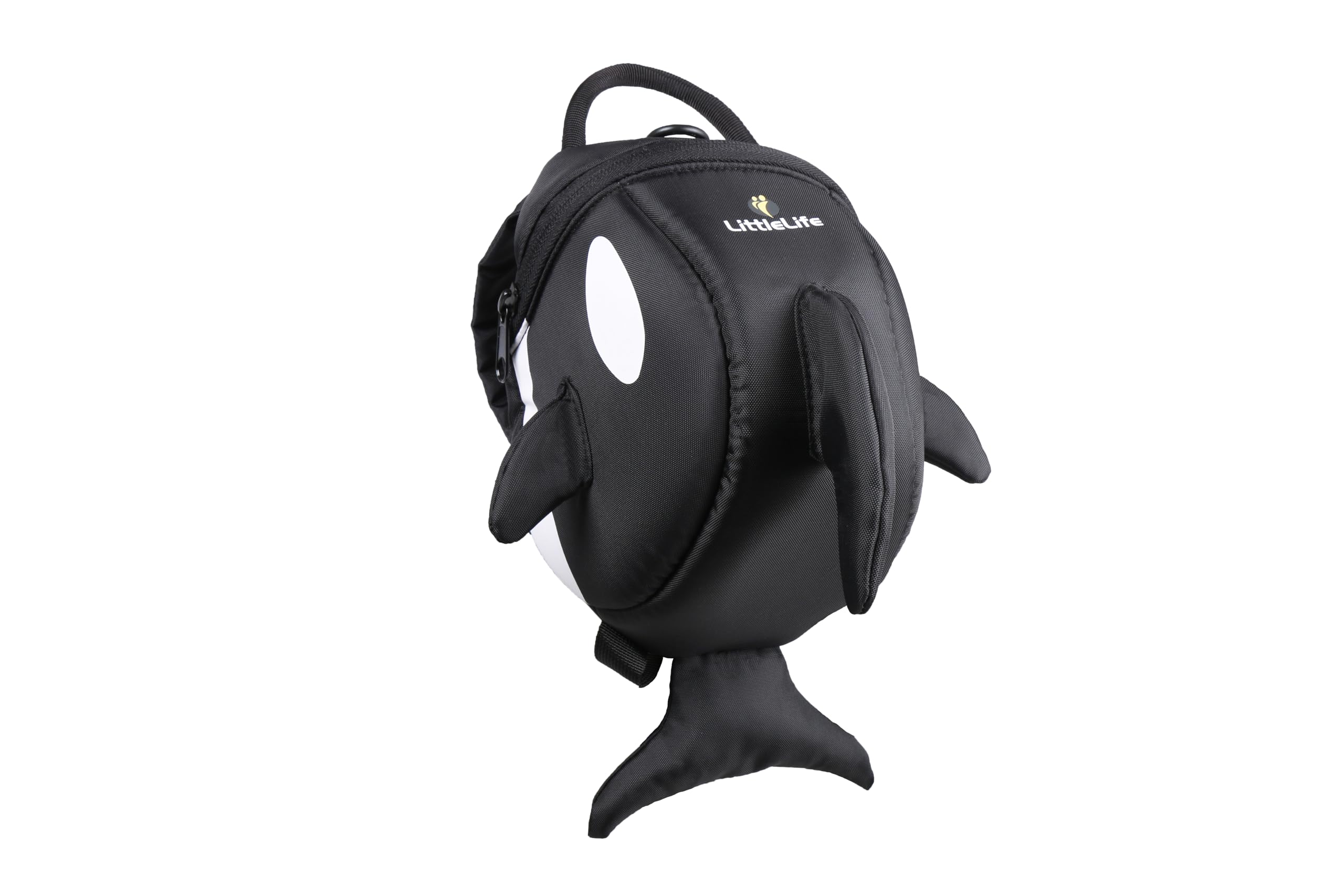 LittleLife Animal Toddler Backpack With Safety Rein, Orca, Black, Mini
