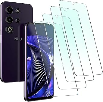 [ 4-Pack For NUU N30 6.70" Tempered Glass Screen Protector, Ultra HD Clear Nuu N30 Glass Flim, Anti-fingerprint [9H Hardness Anti-Scratch Shatter Resistant] [Bubble FREE] Case Friendly 2.5D
