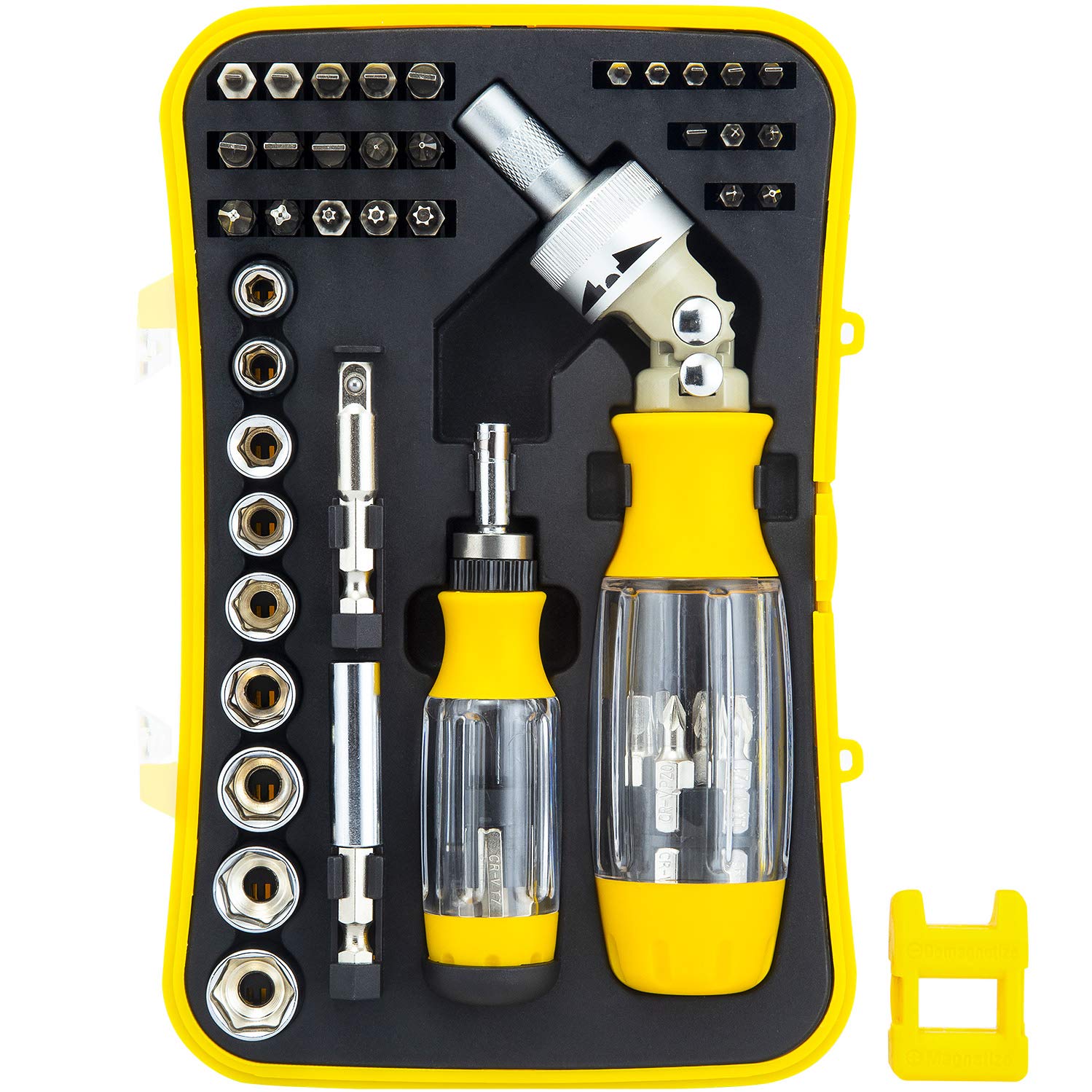 R'DEER56 in 1 Ratchet Screwdriver Set Multifunction Precision Nut Driver Sockets Repair Hand Tools Kit