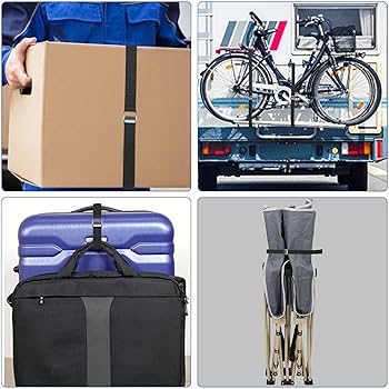 Amazon.co.jp: FINGOOO 荷締めベルト 荷物固定ベルト 4本・亜鉛