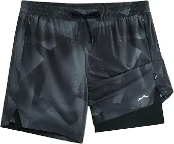  Men's Athletic Running Shorts with Liner Ultra Lightweight Workout Shorts 5"/ 7"