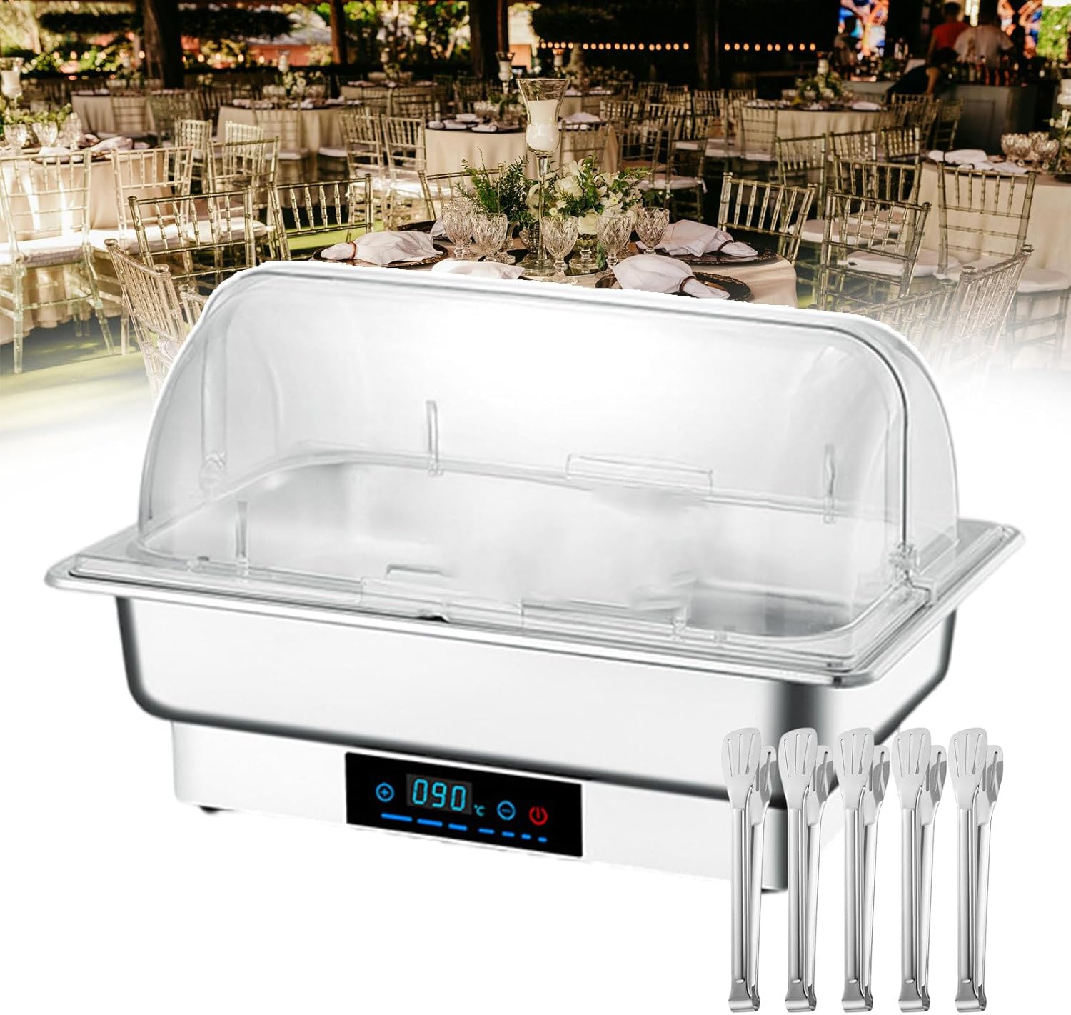 大容量チェーフィングディッシュビュッフェセット 9L、ビュッフェ