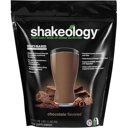 Shakeology Whey Protein Powder Blend - Gluten Free, Superfood Protein Shake with Vitamins and Minerals - Helps Support Healthy Weight Loss, Lean Muscle Support, Gut Health - Chocolate, 30 Servings