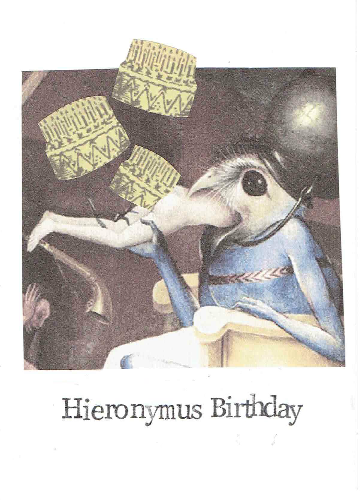 Hieronymous Birthday Funny Birthday Card | Weird Medieval Art Humor