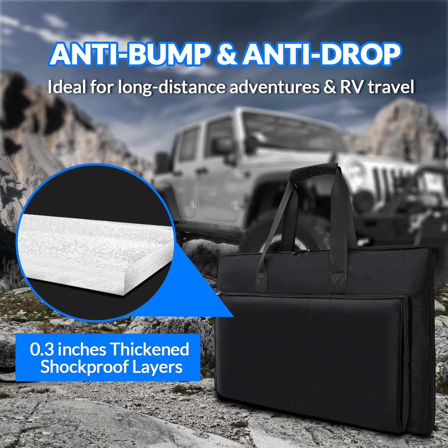 Starlink Gen 3 Case, Travel Shoulder Bag & Handbag, Water Resistant, Shockproof, Multiple Pockets, Black