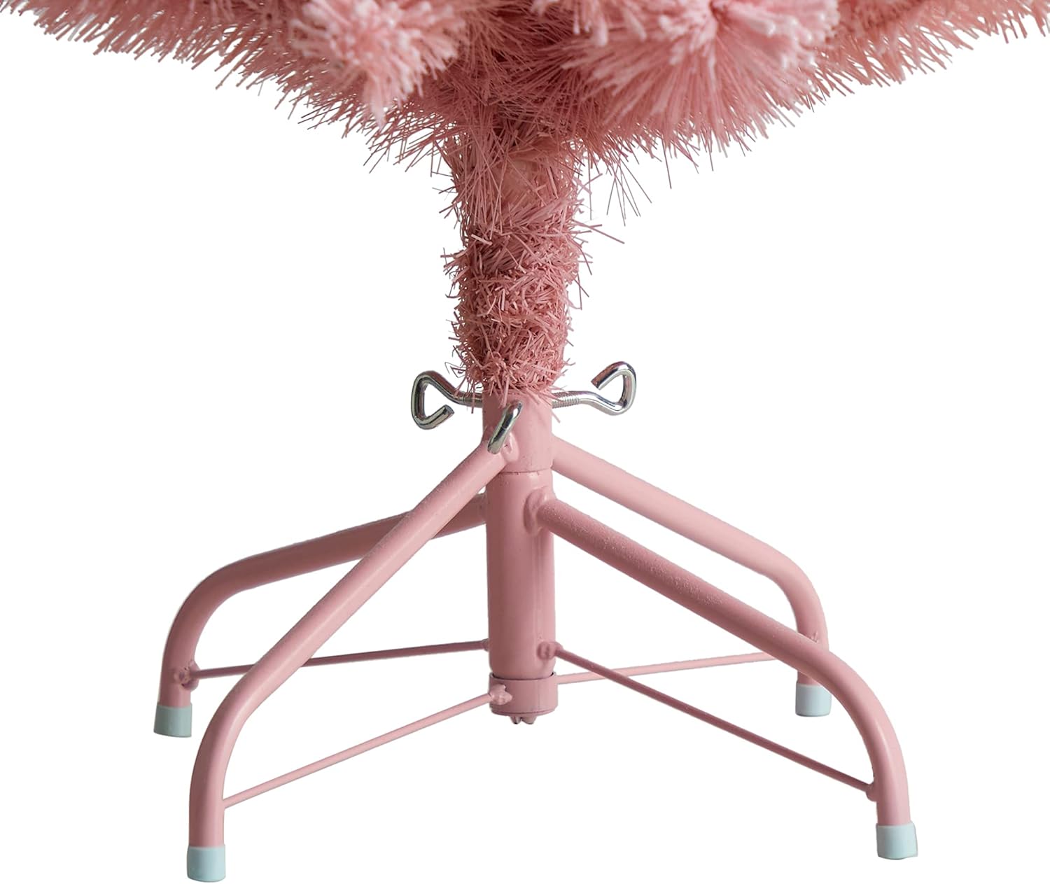 Nearly Natural 4ft. Holiday Frosted Pink Cashmere Artificial Christmas Tree with 30 Jumbo Multicolored Globe LED Lights